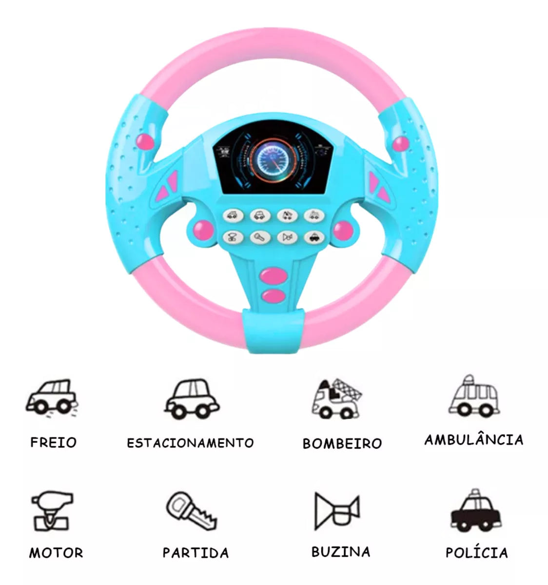 Volante Bimboh | Brinquedo Infantil Musical Gira 360º