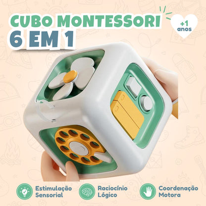 Cubo Montessori 6 em 1 - Bimboh