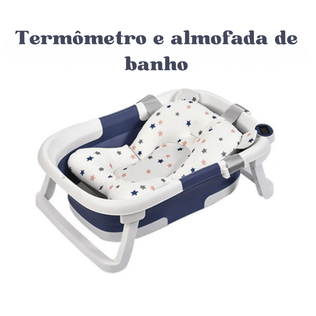 Banheira Antiderrapante com Controle de Temperatura - Bimboh