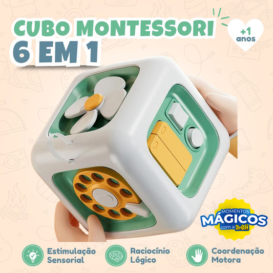Cubo Montessori 6 em 1 - Bimboh