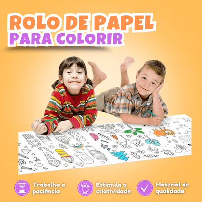 Rolo de Papel Para Colorir - Bimboh