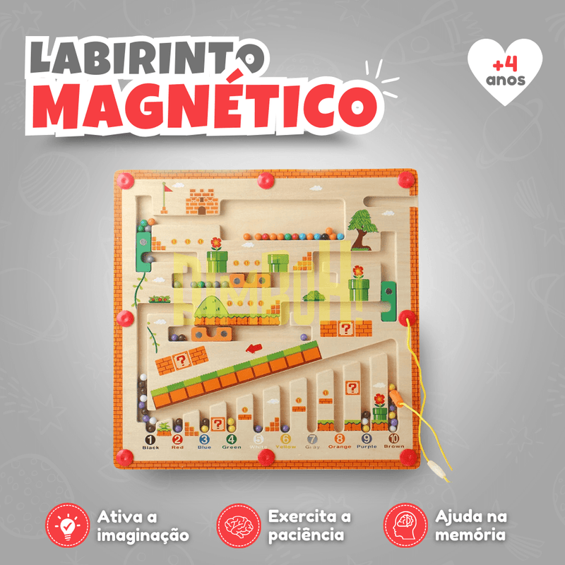 Labirinto Magnético Montessori - Bimboh