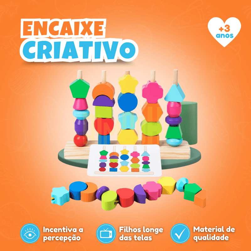 Encaixe Criativo Montessori - Bimboh