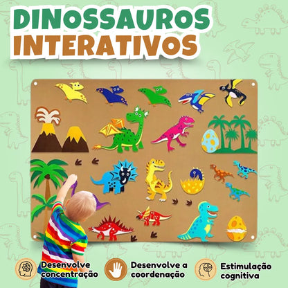 Dinossauros Interativos - Mural Criativo