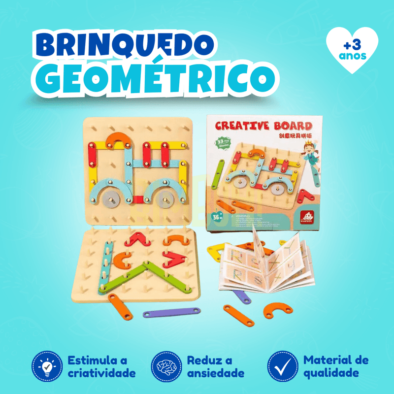 Brinquedo Geométrico Montessori - Bimboh