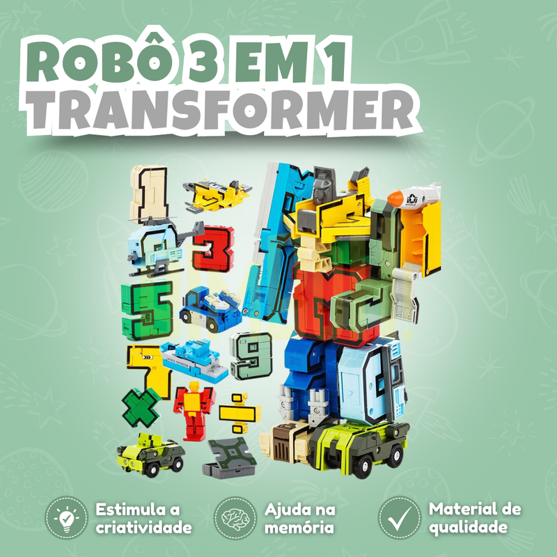 Robô 3 em 1 Transformer