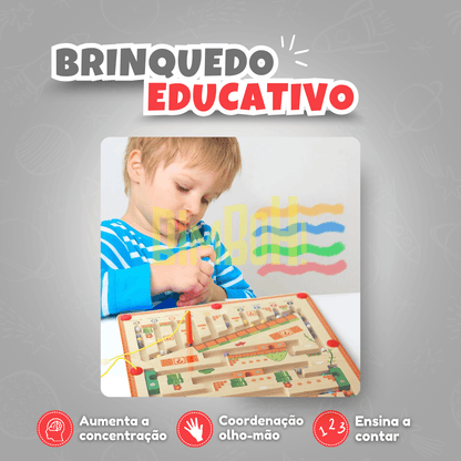 Labirinto Magnético Montessori - Bimboh