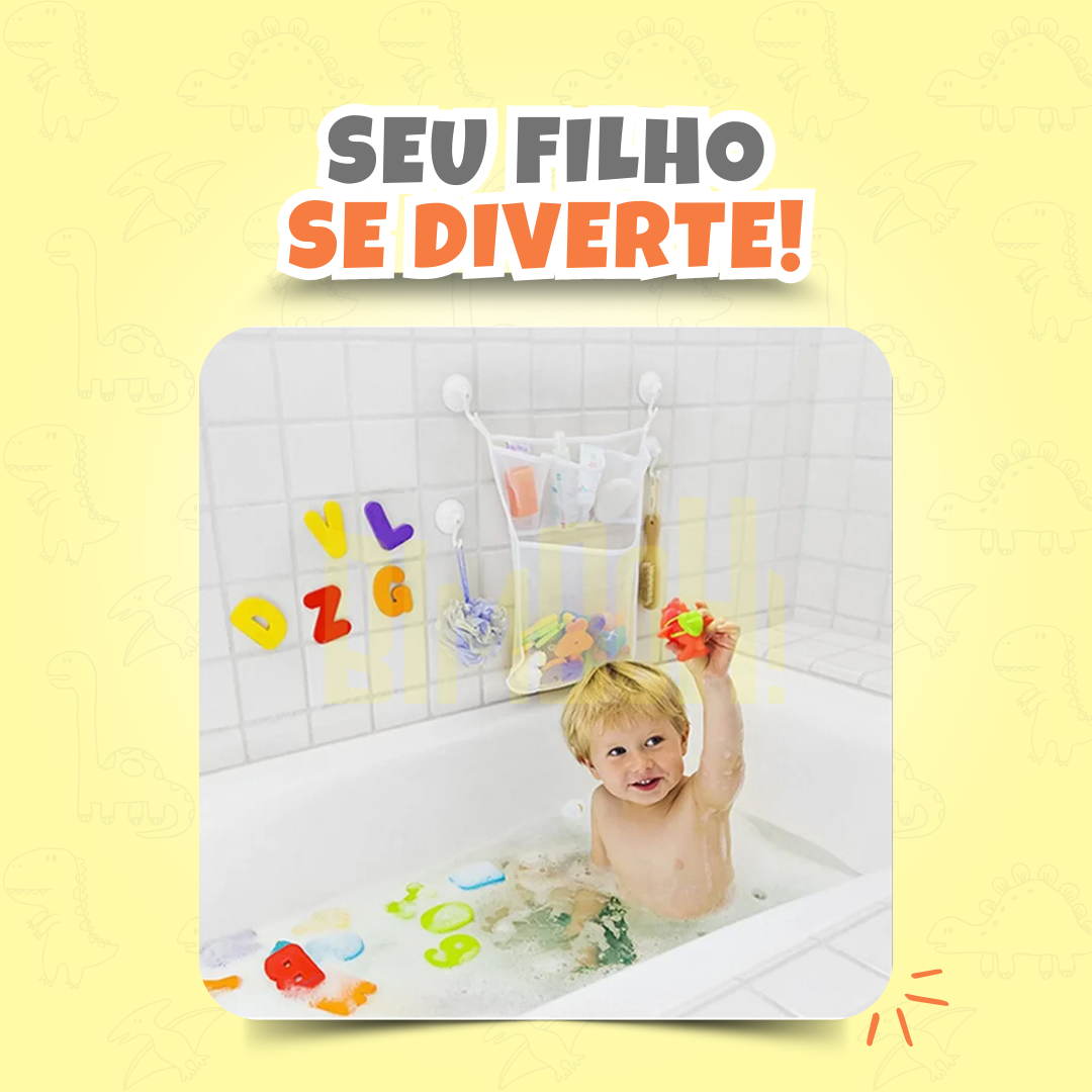 Saco Organizador de Brinquedos de Banho