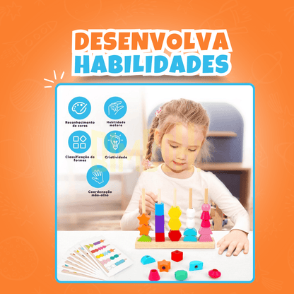 Encaixe Criativo Montessori - Bimboh