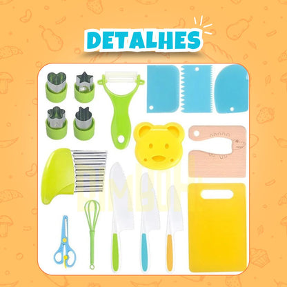 Kids Chef - Kit de Utensílios Bimboh