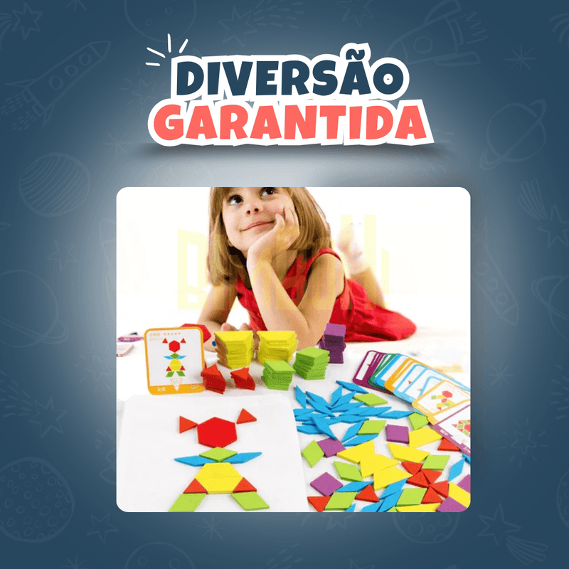 Quebra Cabeça de Madeira 3D - Montessori