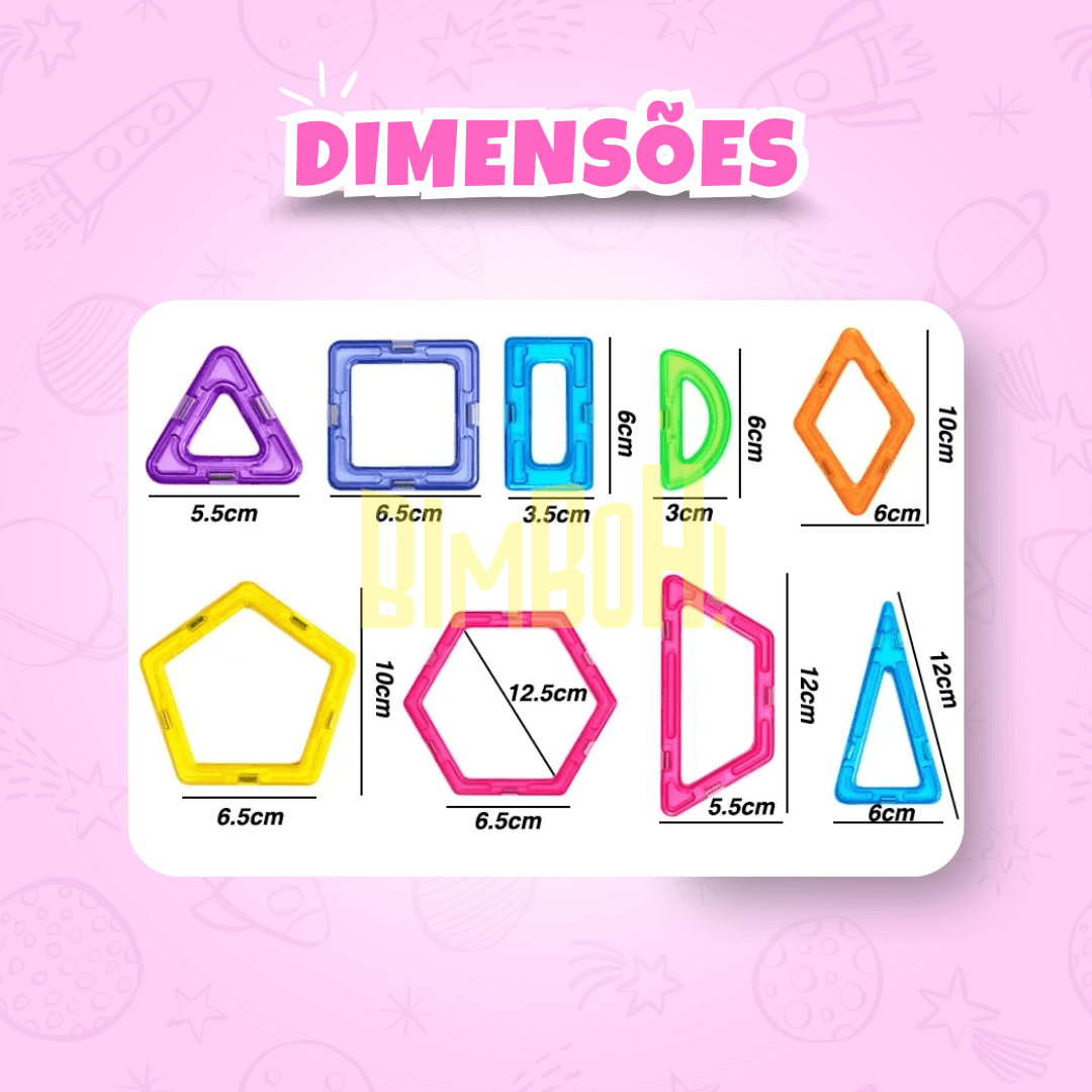 Construção Magnética Montessori - Bimboh