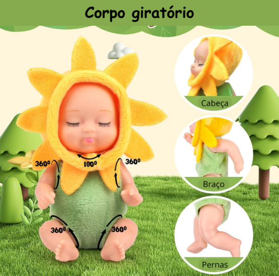 Mini Reborn Fantasy – Bebê com Fantasia e Movimentos