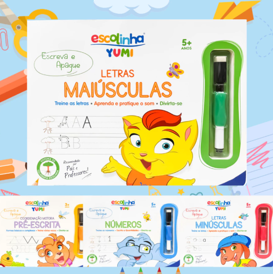 Caderno Alfabetização Mágico - Frete Grátis