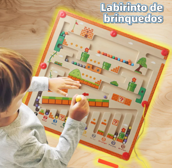 Labirinto Colorido Montessori - Frete Grátis !