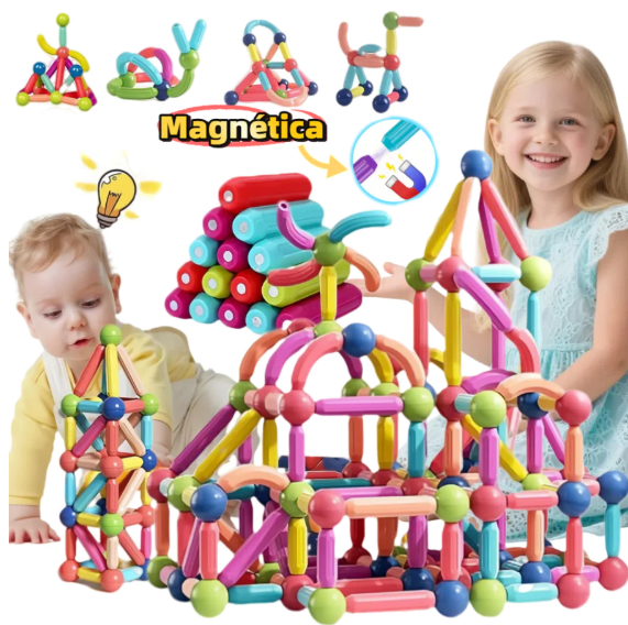 Brinquedo Magnético Montessori – Kit com 42 Peças