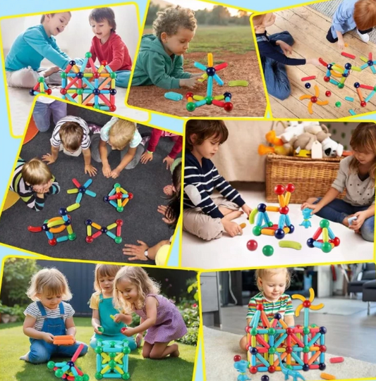 Brinquedo Magnético Montessori – Kit com 42 Peças