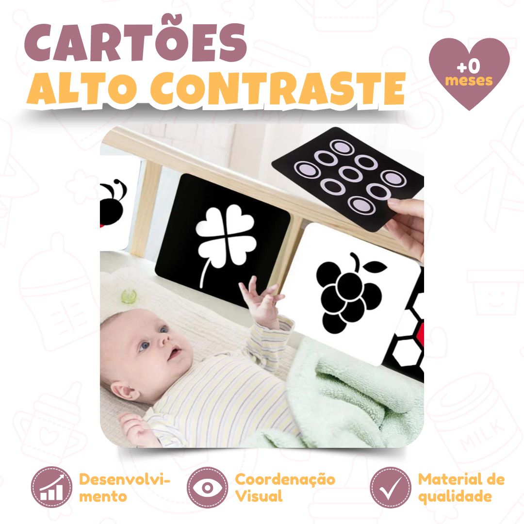 Cartões de Alto Contraste para Estimulação Visual