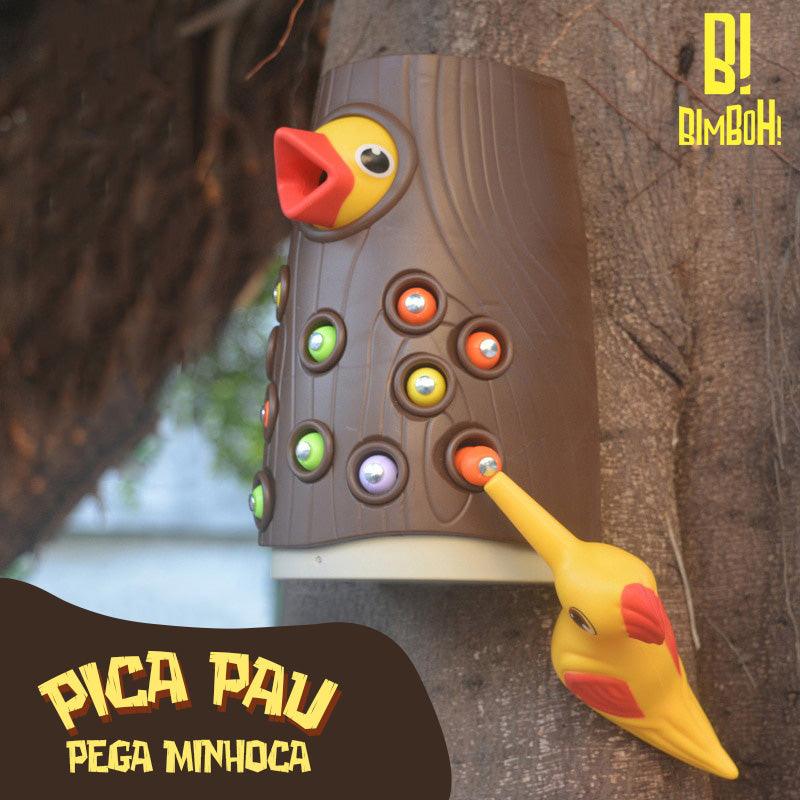 Pica-Pau pega Minhocas Montessori - Bimboh