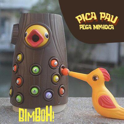 Pica-Pau pega Minhocas Montessori - Bimboh