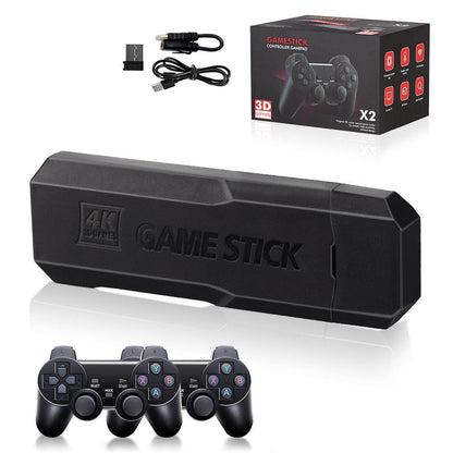 Game Stick Retro 4k - 128GB e 41mil jogos v4.5 Custom com 2 Controles - Bimboh