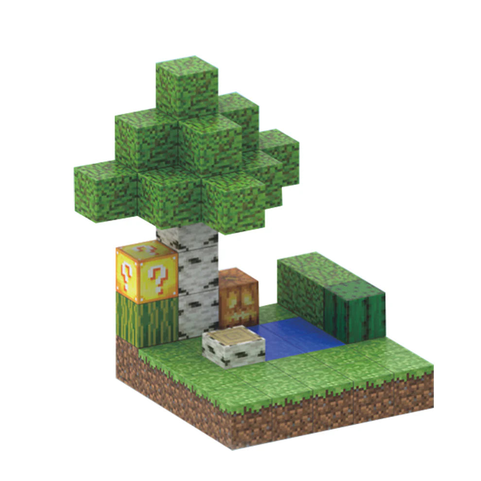 Floresta Bétula 1 - T039 - 48 peças - Minecraft Blocos Magnéticos